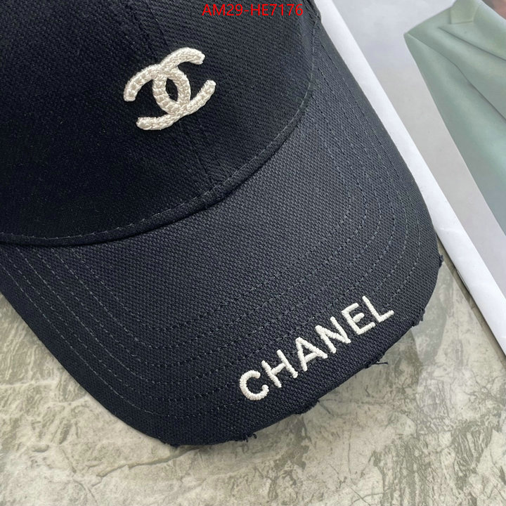 Cap (Hat)-Chanel,mirror copy luxury ID: HE7176,$: 29USD