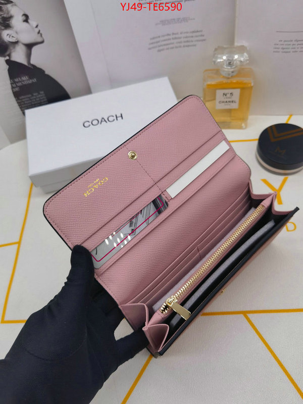 Coach Bags(4A)-Wallet,fake aaaaa ID: TE6590,$: 49USD