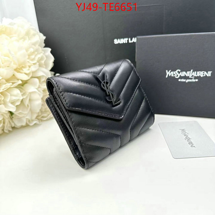 YSL Bag(4A)-Wallet-,top designer replica ID: TE6651,$: 49USD