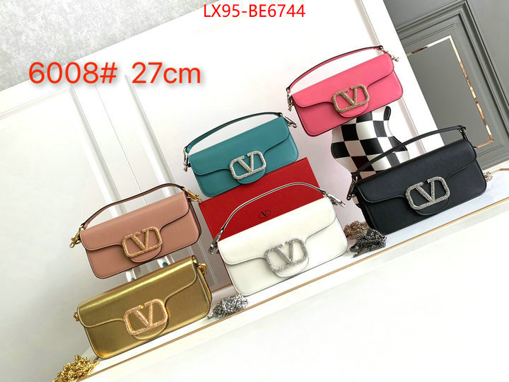 Valentino Bags(4A)-LOC-V Logo ,best luxury replica ID: BE6744,$: 95USD