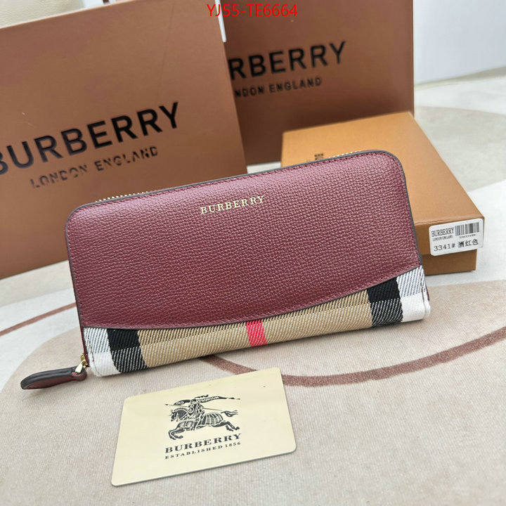 Burberry Bags(4A)-Wallet,aaaaa replica designer ID: TE6664,$: 55USD