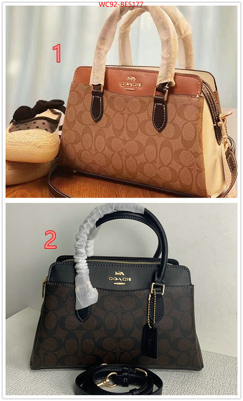 Coach Bags(4A)-Handbag-,buy top high quality replica ID: BE5177,$: 92USD