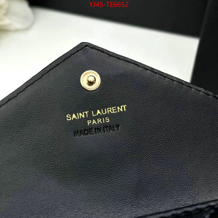 YSL Bag(4A)-Wallet-,replica for cheap ID: TE6652,$: 45USD