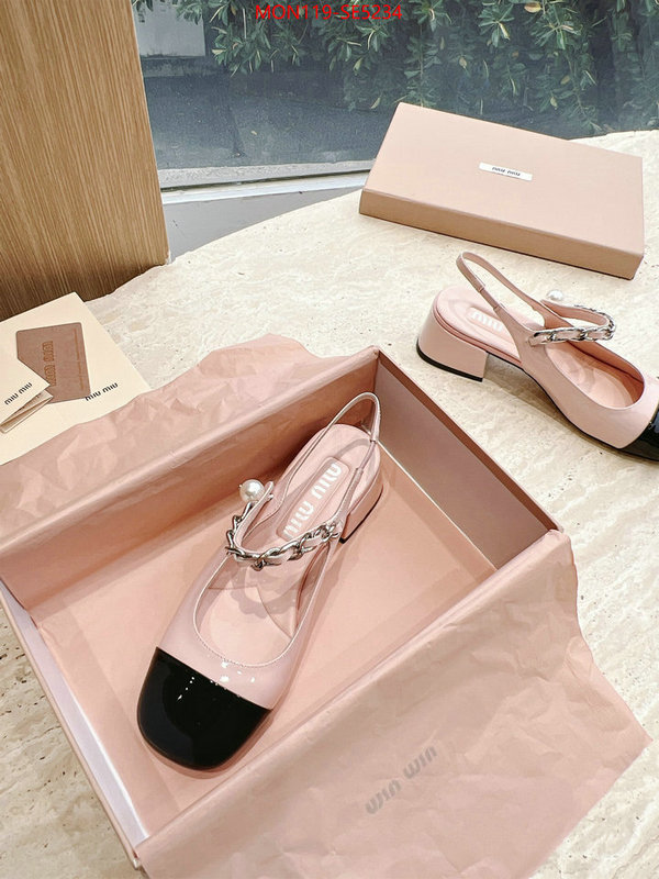 Women Shoes-Miu Miu,only sell high-quality ID: SE5234,$: 119USD