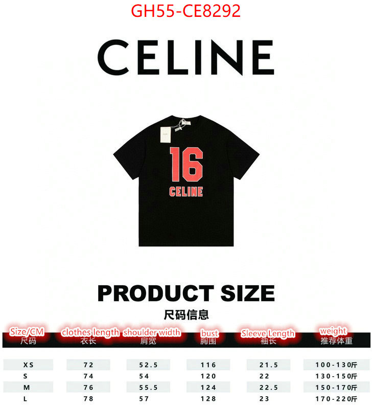 Clothing-Celine,high quality designer replica ID: CE8292,$: 55USD