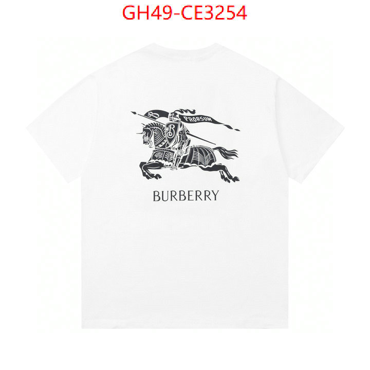 Clothing-Burberry,top fake designer ID: CE3254,$: 49USD