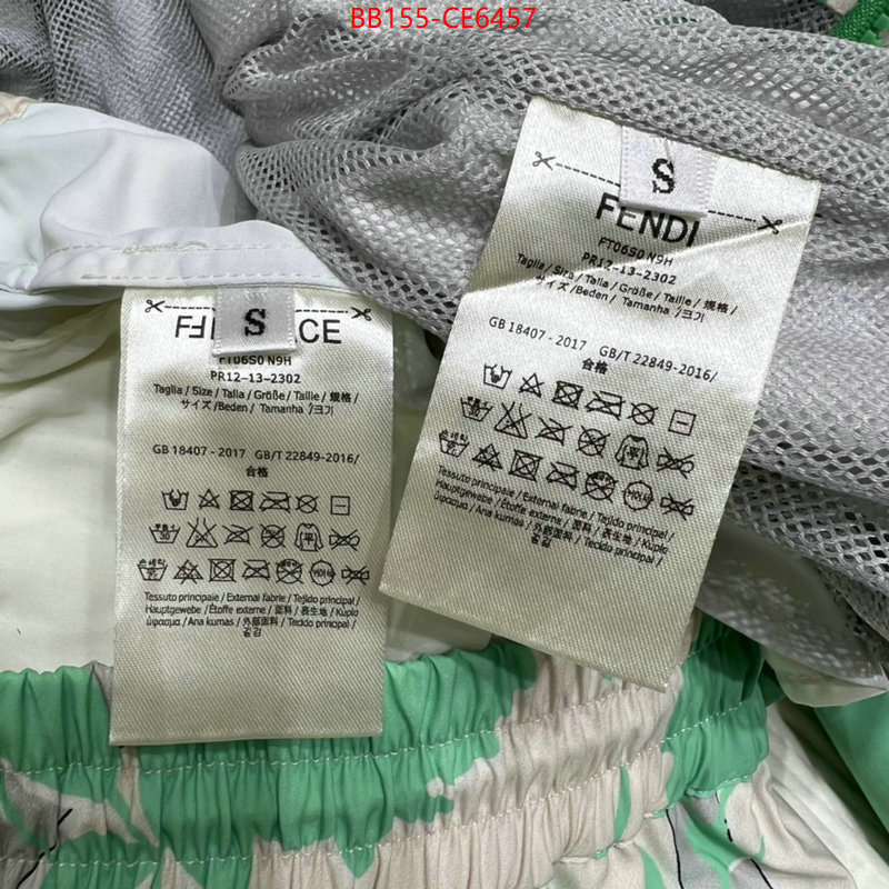 Clothing-Fendi,where to buy replicas ID: CE6457,$: 155USD