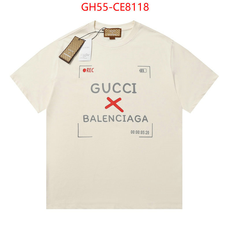 Clothing-Gucci,replica wholesale ID: CE8118,$: 55USD