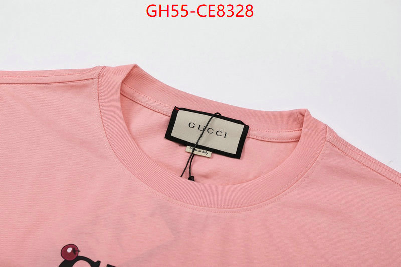 Clothing-Gucci,highest quality replica ID: CE8328,$: 55USD