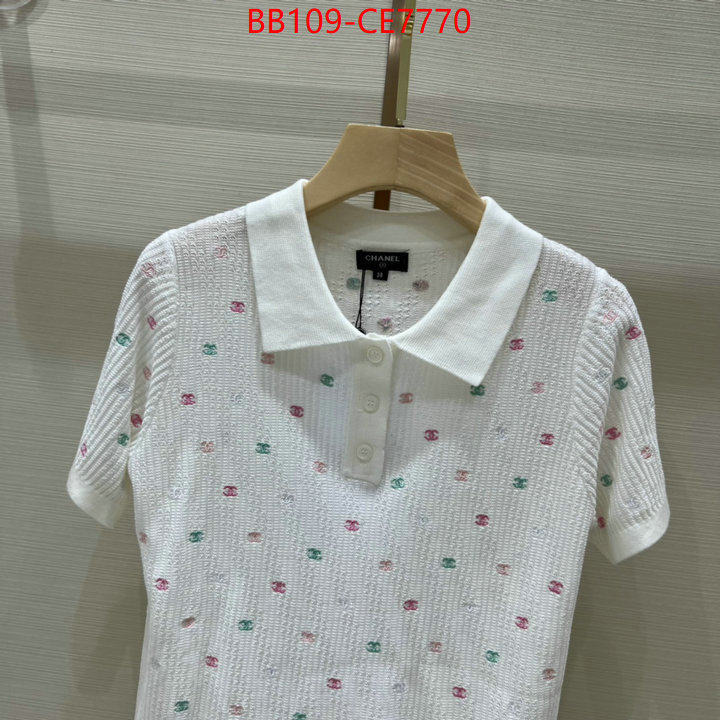 Clothing-Chanel,aaaaa customize ID: CE7770,$: 109USD