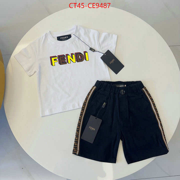 Kids clothing-Fendi,high quality 1:1 replica ID: CE9487,$: 45USD