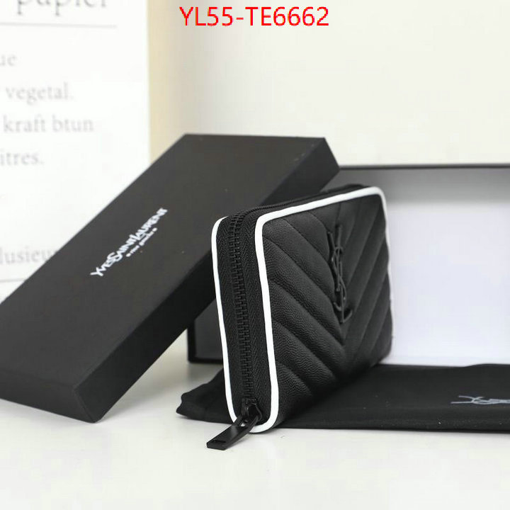 YSL Bag(4A)-Wallet-,mirror copy luxury ID: TE6662,$: 55USD