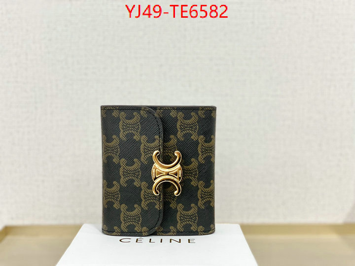 CELINE Bags(4A)-Wallet,wholesale replica ID: TE6582,$: 49USD