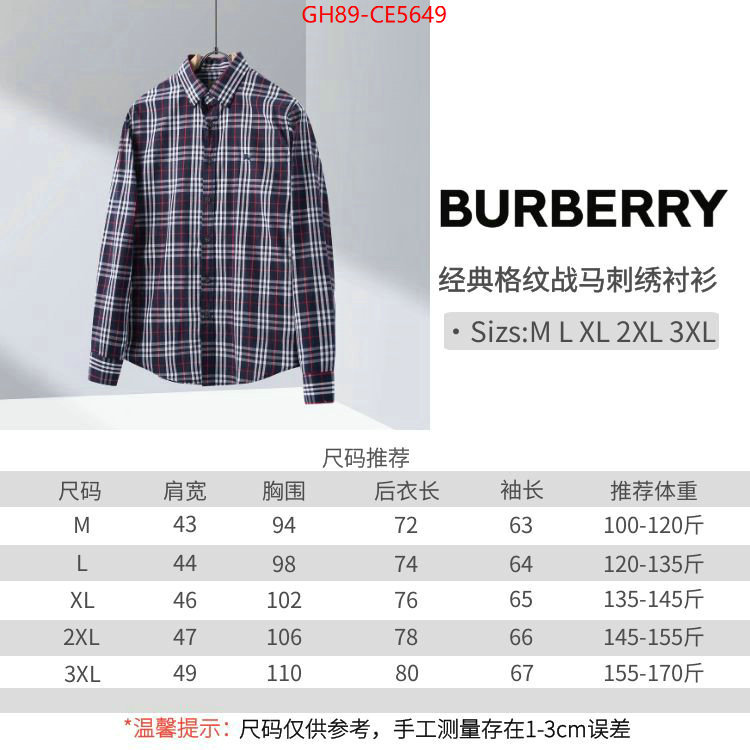 Clothing-Burberry,cheap ID: CE5649,$: 89USD