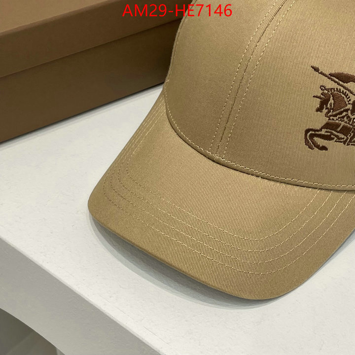 Cap (Hat)-Burberry,fake designer ID: HE7146,$: 29USD