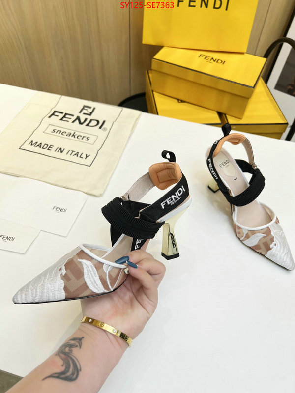 Women Shoes-Fendi,cheap high quality replica ID: SE7363,$: 125USD