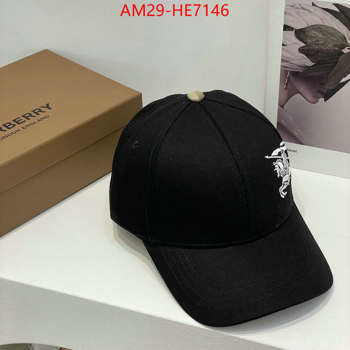 Cap (Hat)-Burberry,fake designer ID: HE7146,$: 29USD