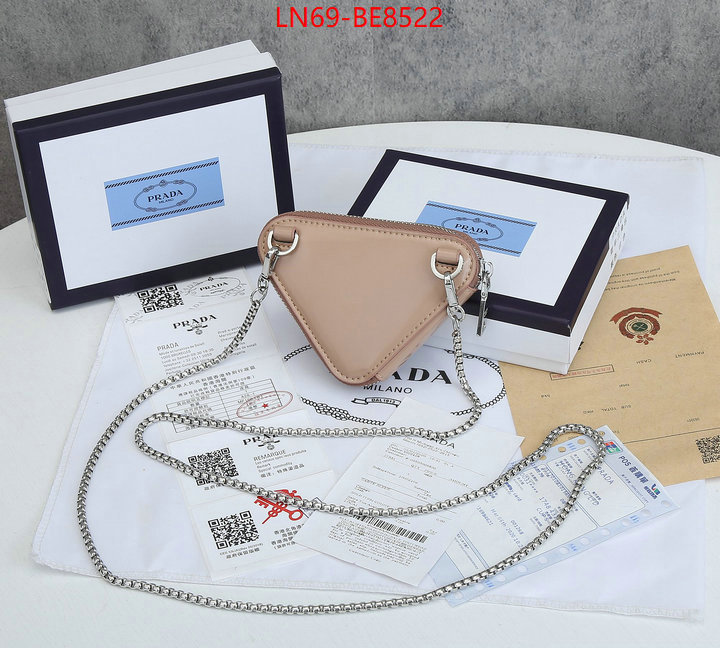 Prada Bags(4A)-Diagonal-,high quality ID: BE8522,$: 69USD