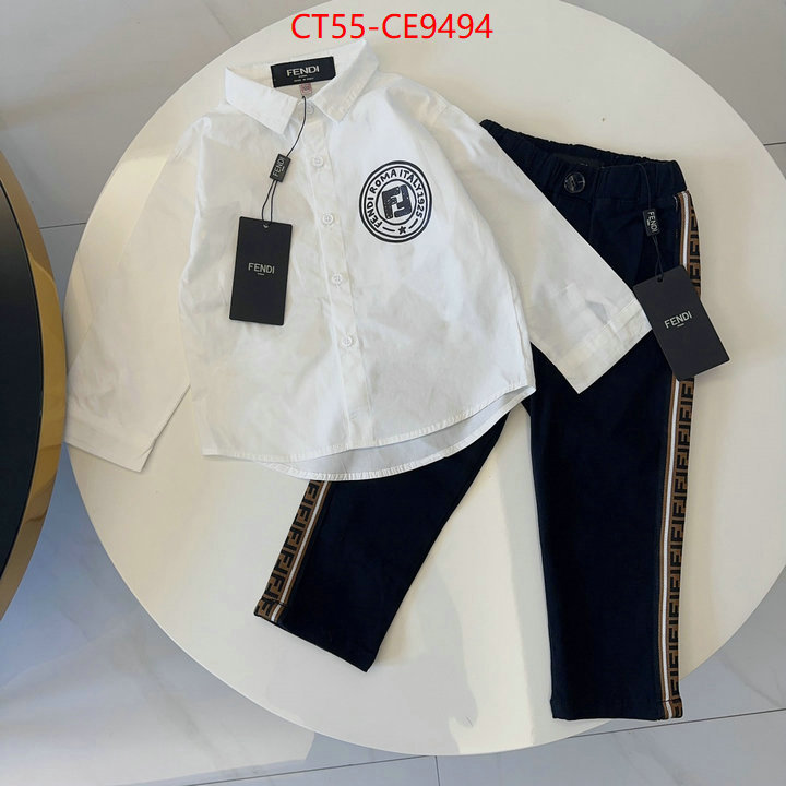 Kids clothing-Fendi,high quality ID: CE9494,$: 55USD