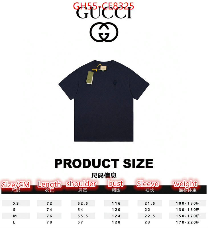 Clothing-Gucci,only sell high-quality ID: CE8325,$: 55USD