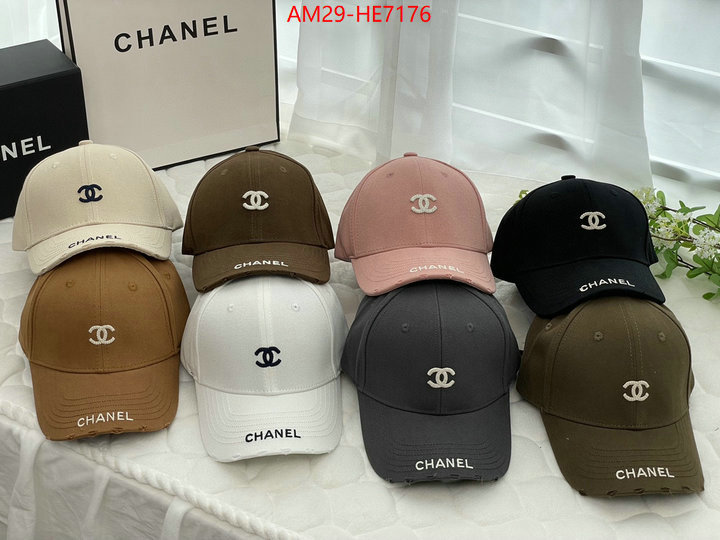 Cap (Hat)-Chanel,mirror copy luxury ID: HE7176,$: 29USD