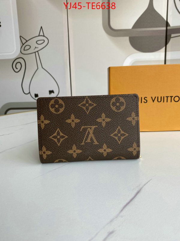 LV Bags(4A)-Wallet,best knockoff ID: TE6638,$: 45USD