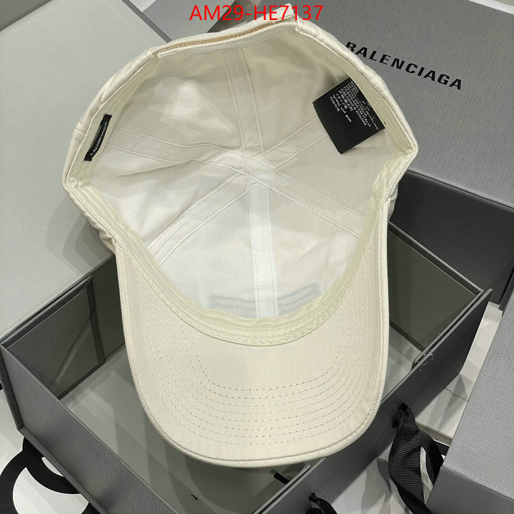 Cap (Hat)-Balenciaga,best quality designer ID: HE7137,$: 29USD