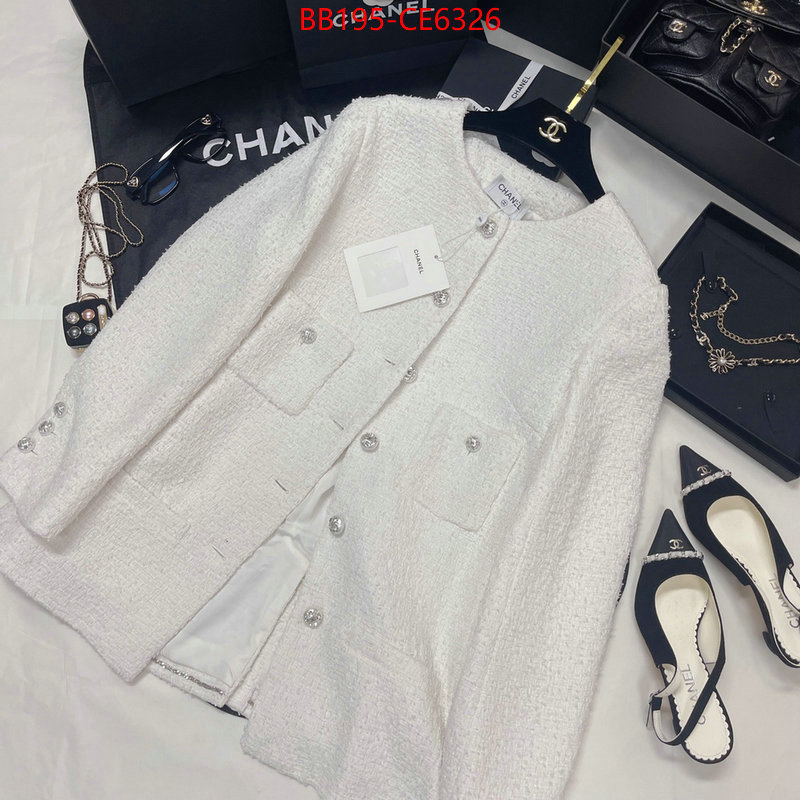 Clothing-Chanel,replica us ID: CE6326,$: 195USD