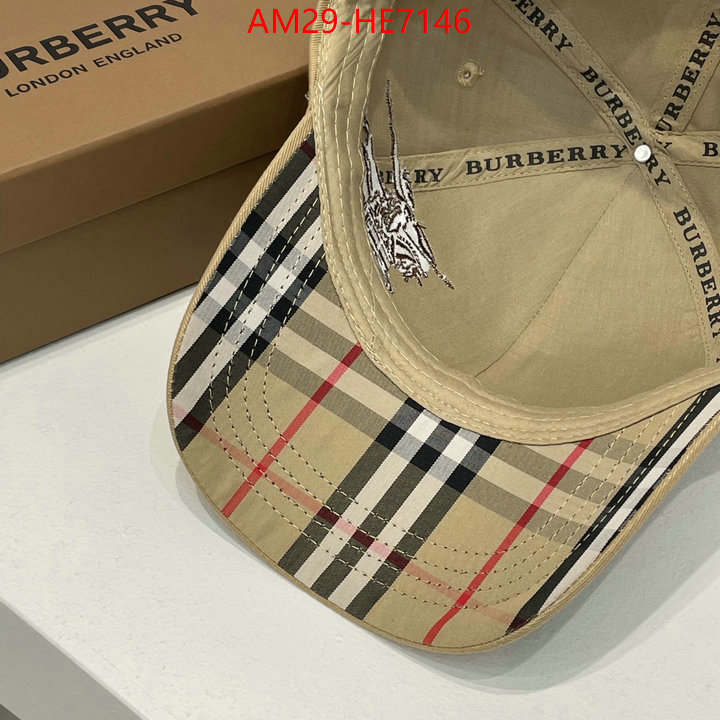 Cap (Hat)-Burberry,fake designer ID: HE7146,$: 29USD