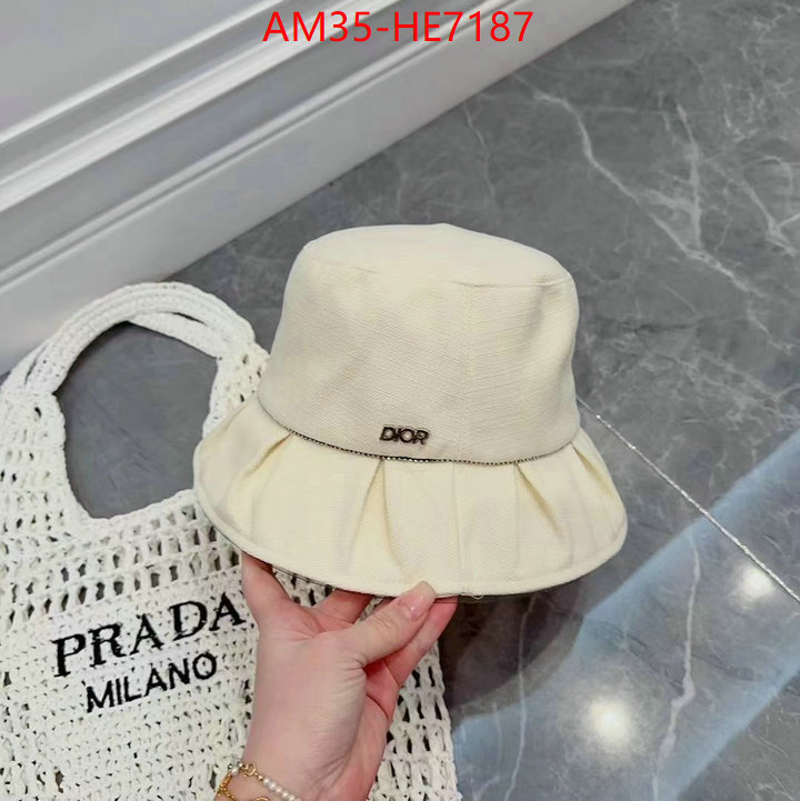 Cap (Hat)-Dior,top brands like ID: HE7187,$: 35USD