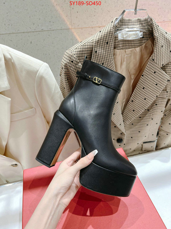 Women Shoes-Valentino,high quality replica designer ID: SO450,$: 189USD