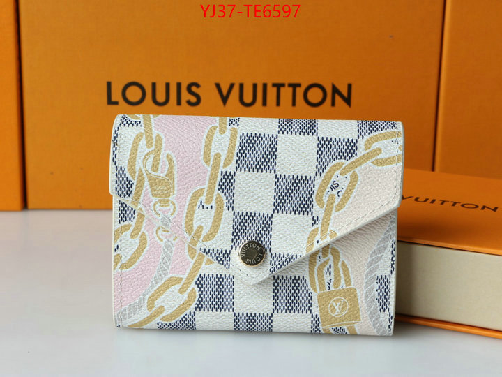 LV Bags(4A)-Wallet,high quality online ID: TE6597,$: 37USD