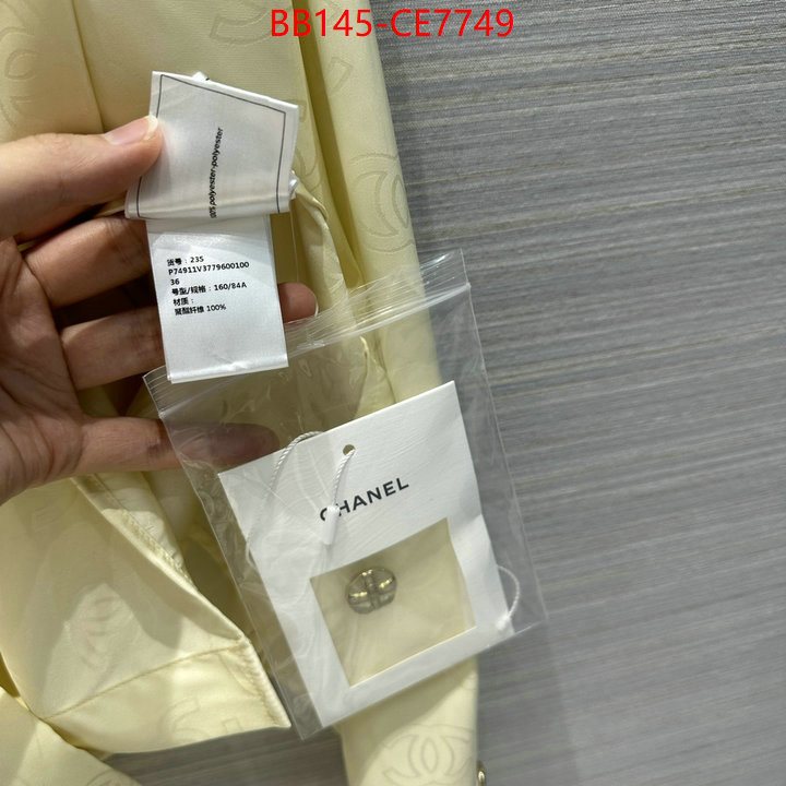 Clothing-Chanel,2023 aaaaa replica 1st copy ID: CE7749,$: 145USD