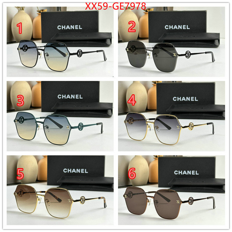 Glasses-Chanel,where to buy fakes ID: GE7978,$: 59USD