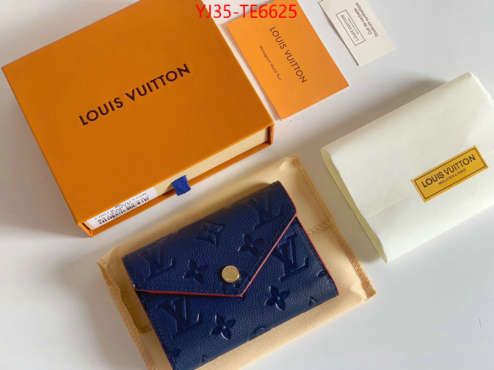 LV Bags(4A)-Wallet,highest quality replica ID: TE6625,$: 35USD