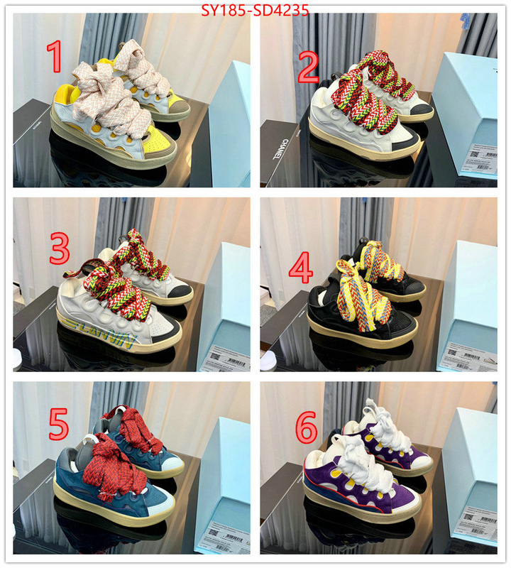Men Shoes-LANVIN,mirror copy luxury ID: SD4235,$: 185USD