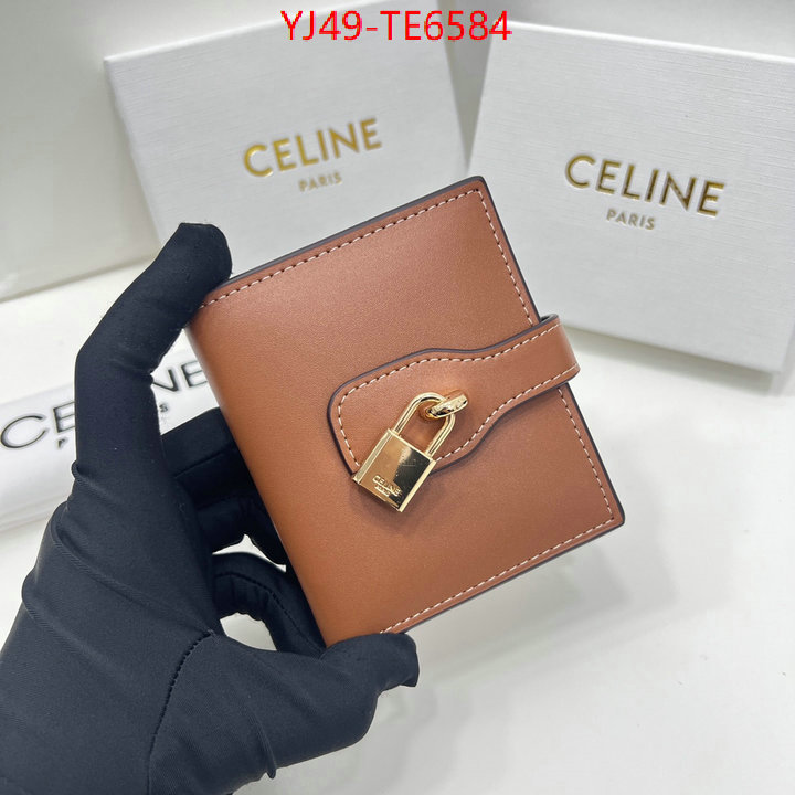 CELINE Bags(4A)-Wallet,buy best quality replica ID: TE6584,$: 49USD