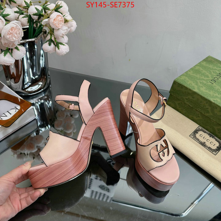 Women Shoes-Gucci,aaaaa replica designer ID: SE7375,$: 145USD