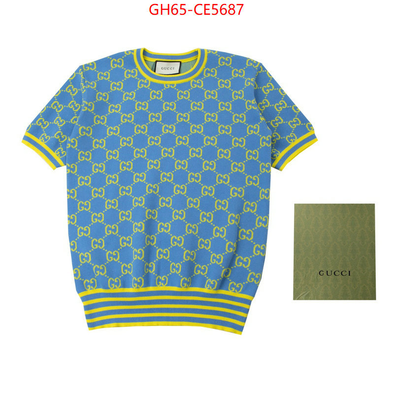 Clothing-Gucci,what is top quality replica ID: CE5687,$: 65USD