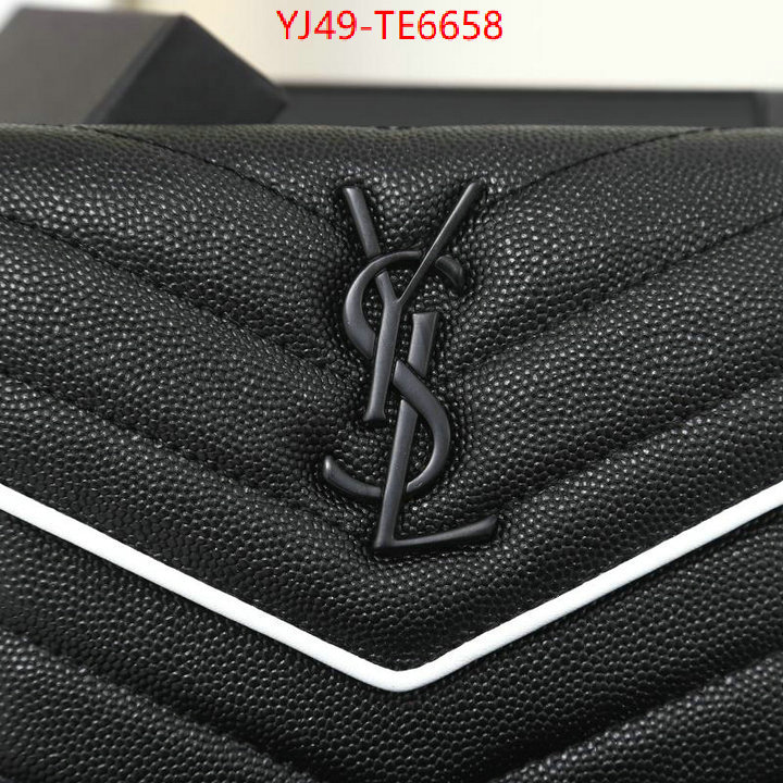 YSL Bag(4A)-Wallet-,outlet 1:1 replica ID: TE6658,$: 49USD