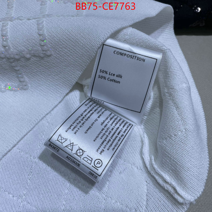 Clothing-Chanel,replicas buy special ID: CE7763,$: 75USD