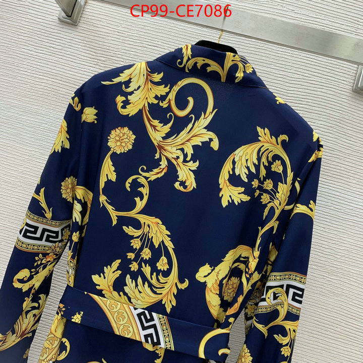 Clothing-Versace,what best designer replicas ID: CE7086,$: 99USD