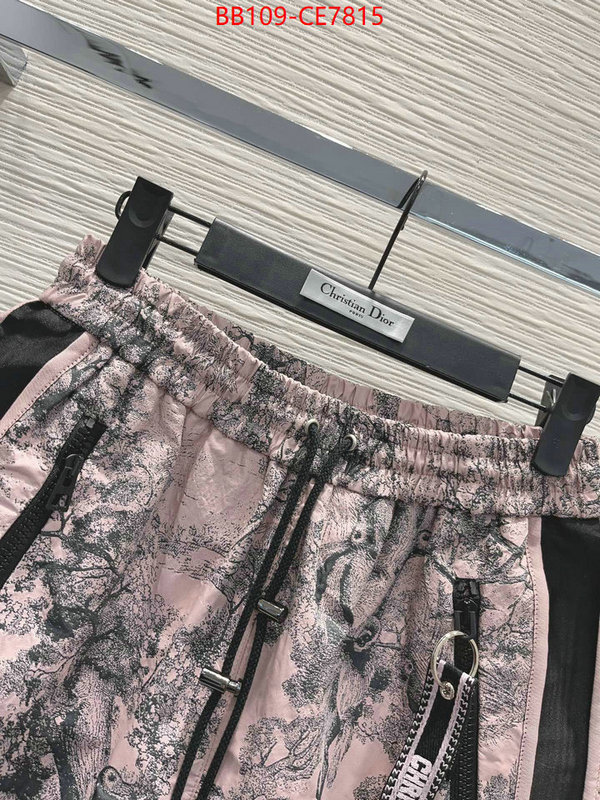 Clothing-Dior,top quality fake ID: CE7815,$: 109USD