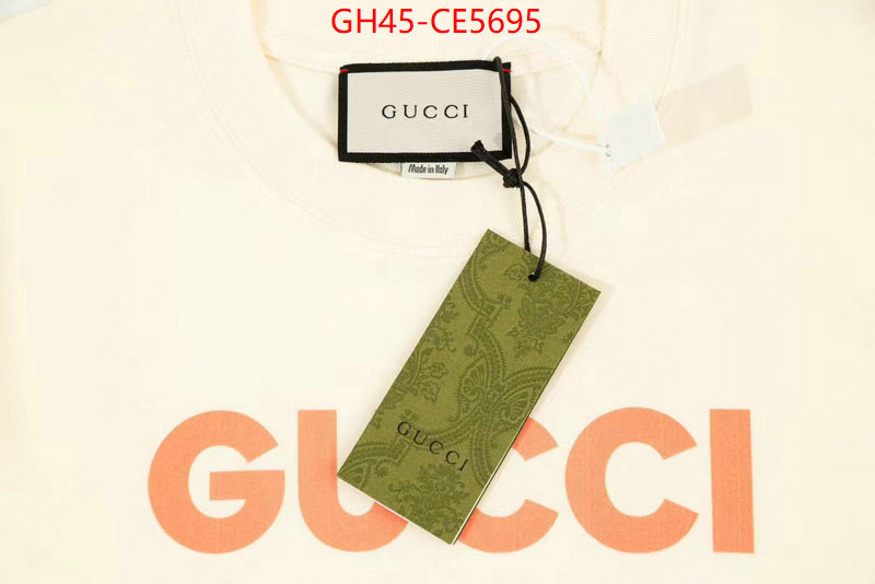 Clothing-Gucci,what is a 1:1 replica ID: CE5695,$: 45USD