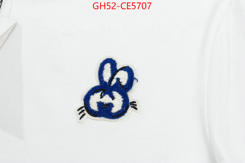 Clothing-Gucci,high quality 1:1 replica ID: CE5707,$: 52USD