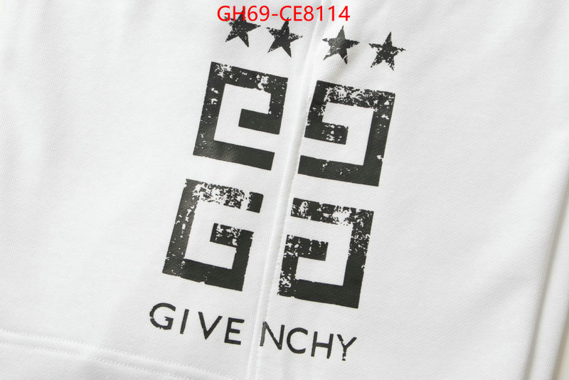 Clothing-Givenchy,replica wholesale ID: CE8114,$: 69USD