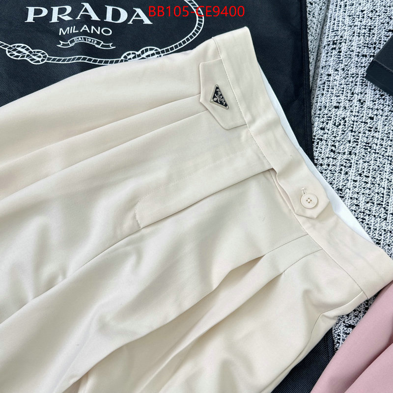 Clothing-Prada,replica aaaaa designer ID: CE9400,$: 105USD