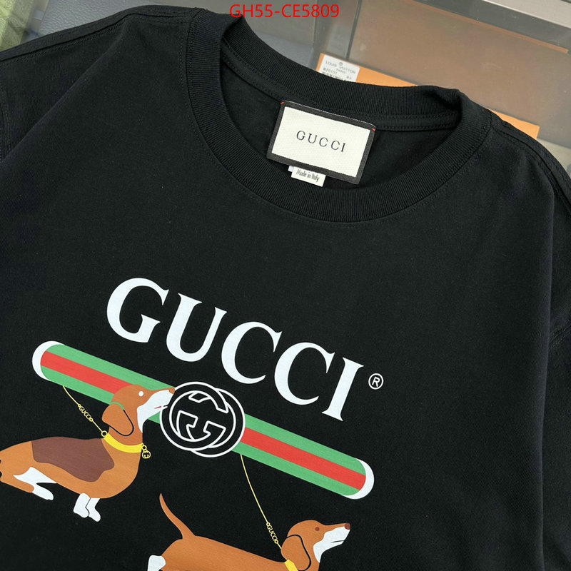 Clothing-Gucci,best wholesale replica ID: CE5809,$: 55USD