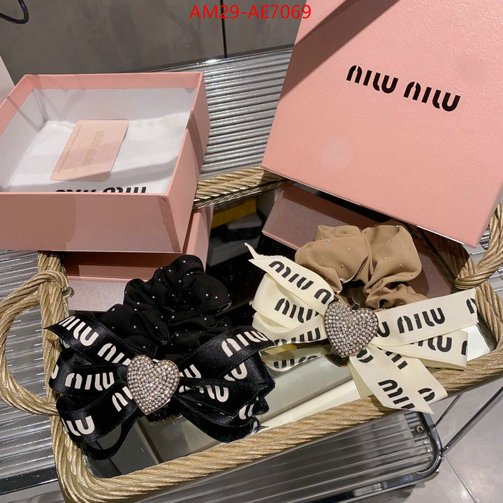 Hair band-MIU MIU,luxury cheap replica ID: AE7069,$: 29USD