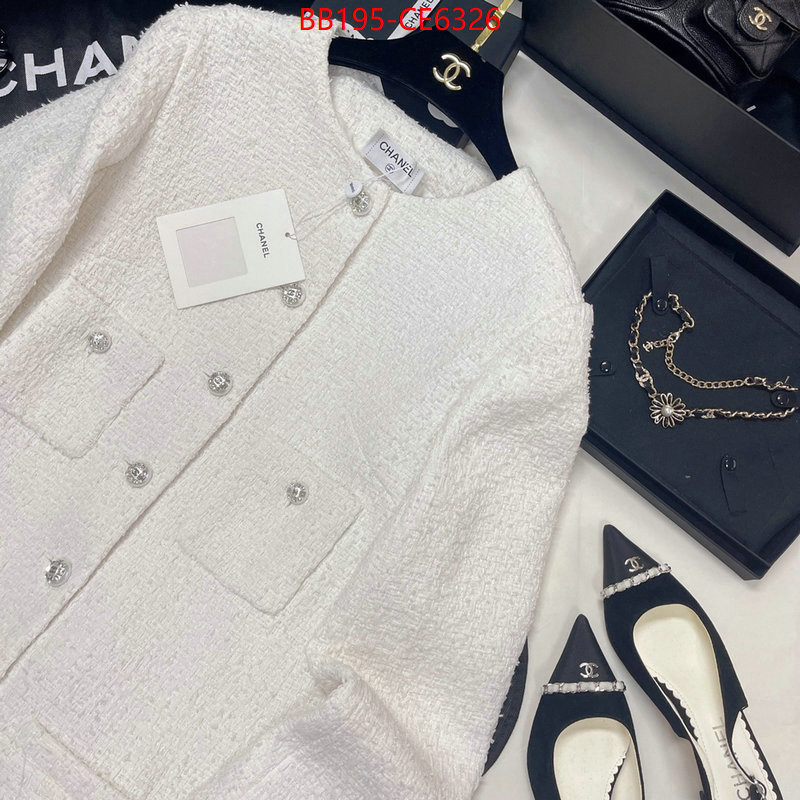 Clothing-Chanel,replica us ID: CE6326,$: 195USD